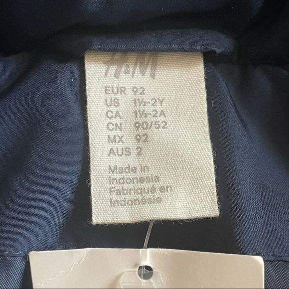 H&M Toddler Navy Blue Puffer Jacket - Picture 5 of 7